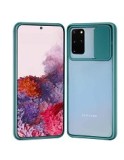 Huse siliconcu protectie camera slide Samsung Galaxy S20 Plus , S20+ , Verde