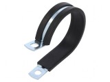 Clipsuri din oțel &Oslash; buclă 41-44,5mm, lățime 13mm, orificiu montare 6,5mm, SL W1