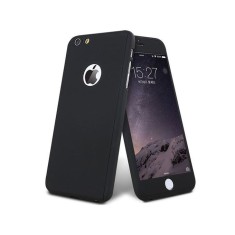 Husa Apple iPhone 6/6S, FullBody iPaky Black , acoperire completa 360 grade cu folie de sticla gratis