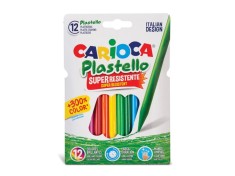 Creioane plastifiate Carioca Plastello 12/set