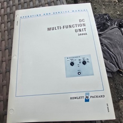 DC Multi-Function Unit 3444A, manual de operare si de service foto