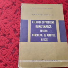 Exercitii Si Probleme De Matematica Pentru Concursul DE ADMITERE C. Ionescu-tiu