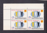 ROMANIA 1971 LP 755 ANUL INTERNATIONAL LUPTA CONTRA RASISMULUI BLOC 4 MNH, Istorie, Nestampilat