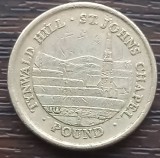 (M1503) MONEDA INSULA MAN - 1 POUND 2011, DEALUL TYNWALD SI CAPELA SF IOAN, ADMINISTRATIE BRITANICA