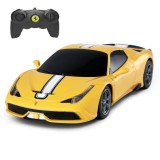 MASINA CU TELECOMANDA FERRARI 458 SPECIALE A GALBEN CU SCARA 1 LA 24, Rastar