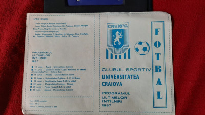 Pliant program U Craiova 1987 foto