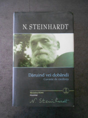 N. STEINHARDT - DARUIND VEI DOBANDI (cartonata, contine cd) foto