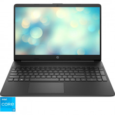 Laptop HP 15s-fq5038nq cu procesor Intel® Core™ i3-1215U pana la 4.40 GHz, 15.6 FHD, 8GB, 512GB PCIe SSD, Intel UHD Graphics, FreeDOS, Jet Black