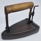 Fier de calcat din bronz, vechi, vintage - colectie, decor
