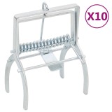 Cumpara ieftin Capcane pentru cartite, 10 buc., argintiu, otel galvanizat