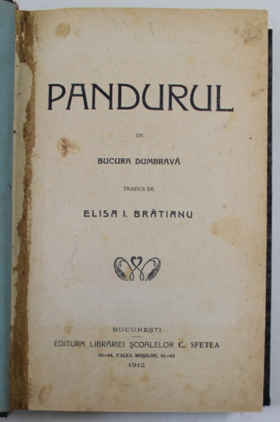 PANDURUL de BUCURA DUMBRAVA , 1912