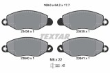 TEXTAR 2343401 set placute frana,frana disc