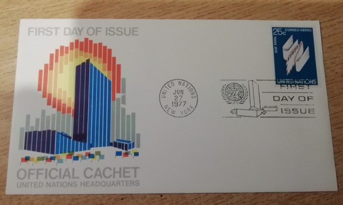 B14 - FDCS - Natiunile Unite - simbolurile - 1977