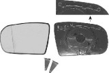 Geam oglinda Mercedes Clasa C (W203) 05.2000-03.2007, Clasa CL (C215) 09.1999-12.2005, Clasa E (W211) 03.2002-06.2006, Stanga, Albastra, Cu incalzire