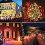 Baston Decorativ Crăciun, Plastic, Rezistent la Apă, 14 LED-uri, Roșu/Alb, 60cm, Baterii Incluse, Oem