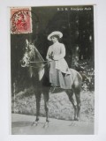 Copie foto 125 x 87 mm cu Regina Maria călare,produsul din imagini