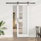 vidaXL Ușă glisantă Manual Alb 73.5 x 211 cm Lemn și metal 3332326