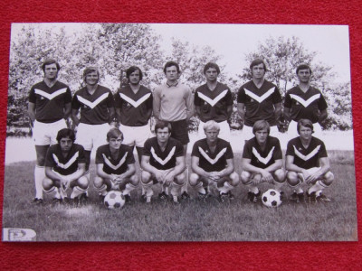 Foto (veche) - echipa de fotbal GIRONDINS de BORDEAUX ( Franta 1971) foto