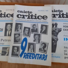 Revista Caiete critice, nr. 4-5, 6-7 și 12, 1994