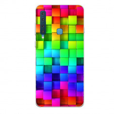 Husa Samsung Galaxy A9 2018 Silicon Gel Tpu Model Colorful Cubes foto