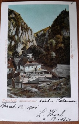 Carte postala, Brasov 1901 foto