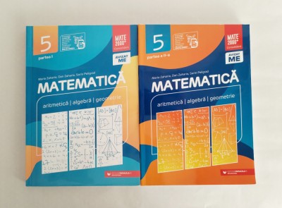 Mate 2000 Consolidare clasa a 5-a, partea I+II, M. Zaharia, S. Peligrad, 2023 foto