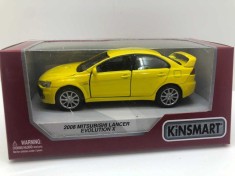 Macheta 2008 Mitsubishi Lancer Evo X, galben 1/36