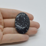 Cabochon obsidian fulg de nea 41x27x7mm c39