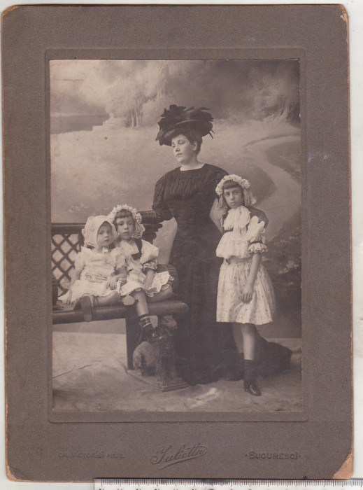 bnk foto Constanta Litzica si copii - 1906 - Foto Julietta Bucuresti