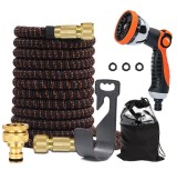 Cumpara ieftin Furtun extensibil de gradina ,expansiune pana la 15m, anti rasucire, Culoare Portocaliu