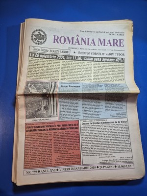 ziarul romania mare 28 ianuarie 2005 - redactor sef corneliu vadim tudor foto