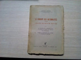 LE PRINCIPE DES NATIONALITES Traites de Paix de 1919/20 - Georges Sofronie -1937, Alta editura