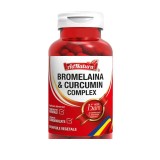 Bromelaina si Curcumin Complex 60 capsule Adserv