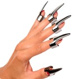 Accesoriu fetish 5 Claw Finger Rings Argintiu