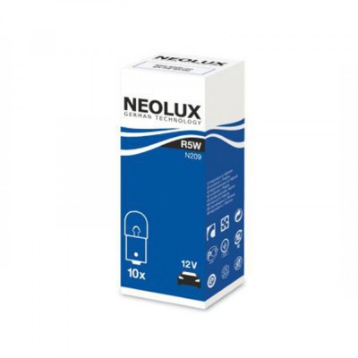 Set 10 buc Bec Auxiliar 12V R5W Ba15D Neolux foto