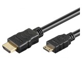 Cablu HDMI 1.4 Mini HDMI 5m Negru, Goobay