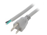 Cablu Alimentare NEMA 5-15 1m Gri 13A 125V