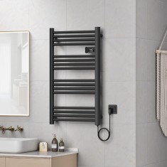 Radiator electric Follo 96x54x4,3cm 500W negru [pro.tec] HausGarden Leisure