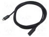 Cablu USB 2.0 High Speed USB C - USB C 2m negru LOGILINK