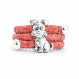 Cumpara ieftin Inel reglabil din pluta Pink Puppy
