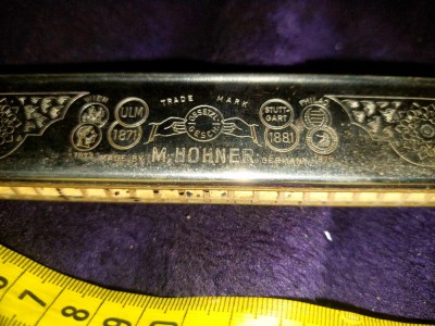 Muzicuta originala Nemteasca/Germana Veche de colectie,HOHNER-trade mark-ULM1871 foto
