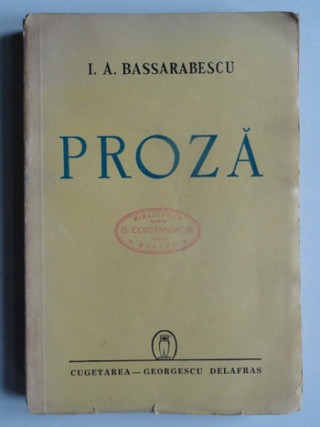 Proza - I.A. Bassarabescu
