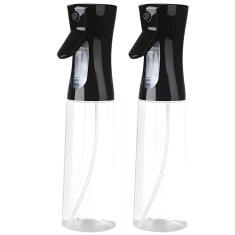 Set 2 pulverizatoare pentru Ulei, Otet sau alte lichide, reincarcabile, multifunctionale, capacitatea 200 ml, Material Sticla si PVC, Culoare Negru
