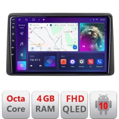 Navigatie Dacia Duster dupa 2019 B-199 Android Ecran QLED octa core 4+64 carplay android auto KIT-199+EDT-E310V3 CarStore Technology foto