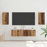 Set comodă TV 4 pcs Lemn vechi 30.5 x 30 x 60 cm Lemn compozit