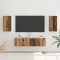 vidaXL Set comodă TV 4 pcs Lemn vechi 30.5 x 30 x 60 cm Lemn compozit