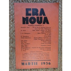 ERA NOUA AVANGARDA, NR. 2, MARTIE 1936