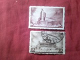 2 Timbre URSS 1937 - Moscova Arhitectura , valorile 3 si 50 kop. stampilate