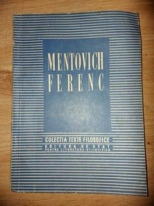 Colectia texte filosofice Mentovich Ferenc foto