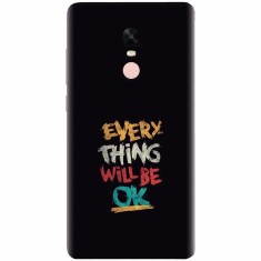 Husa silicon pentru Xiaomi Remdi Note 4X, Everything Will Be Ok foto